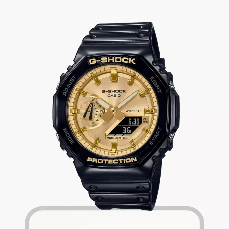 Casio G-Shock Men’s Shock Resistant Gold Dial Watch| GA-2100GB-1A